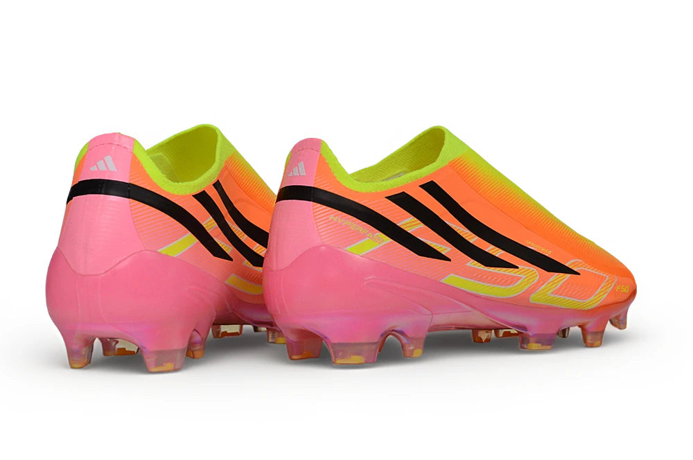 Chuteira Adidas F50 Hyperfast Laceless FG - Rosa