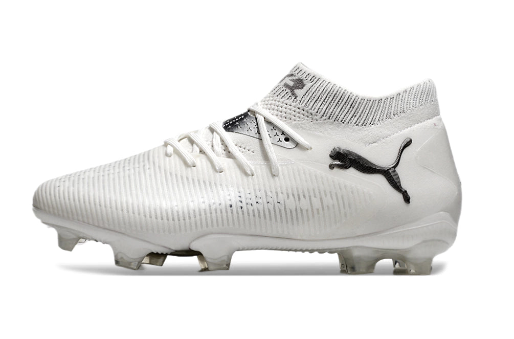 Chuteira Puma Future 8 Ultimate Botinha Campo FG - Branco/Preto