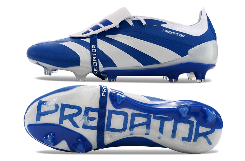 Chuteira Adidas Predstrike Elite Campo - Azul/Branco