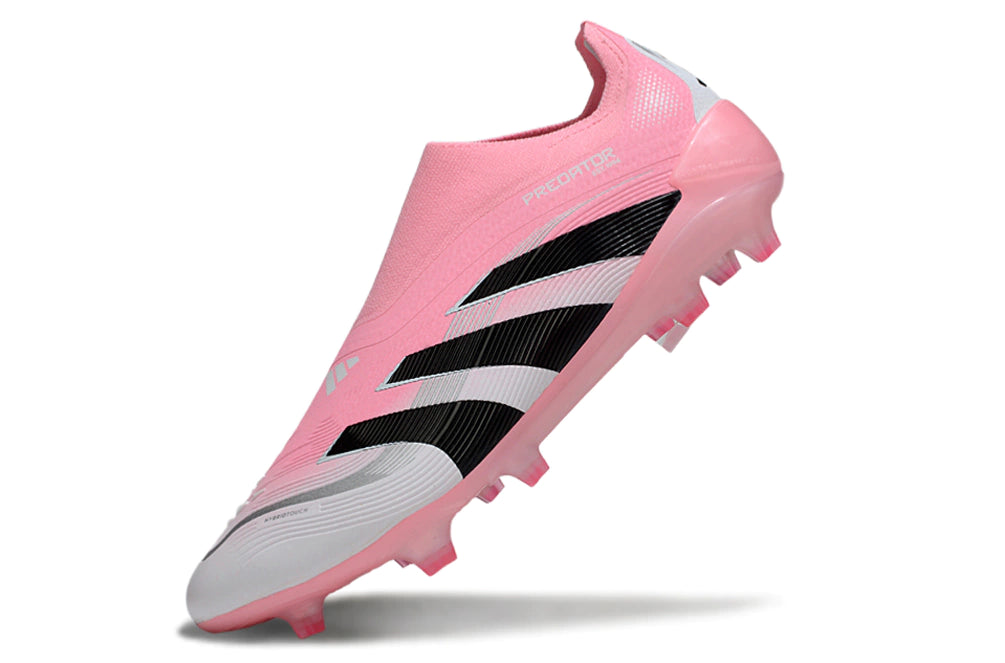 Chuteira Adidas Predator Elite 25 Laceless Campo - Rosa