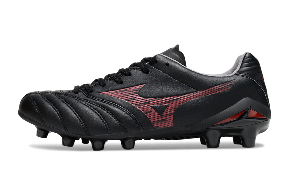 Chuteira Mizuno Morelia Neo 4 Campo - Preto/Vermelho
