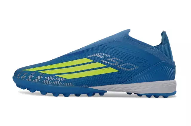 Chuteira Adidas F50 Pro Laceless Society "Ice Cold Precision"