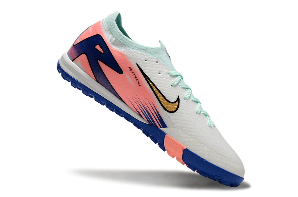 Chuteira Nike Mercurial Vapor 16 Elite Society - Branco/Rosa/Azul