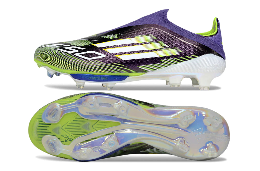 Chuteira Adidas F50+ Elite Campo - Roxo/Verde