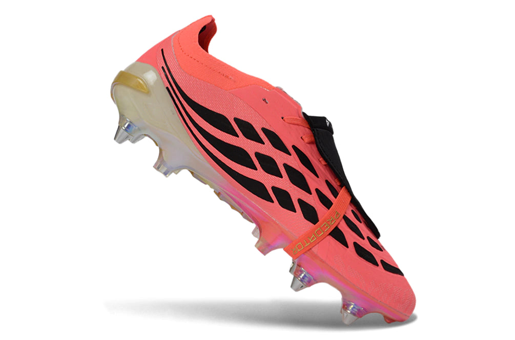 Chuteira Adidas Predator Tongue 26 Elite SG - Rosa