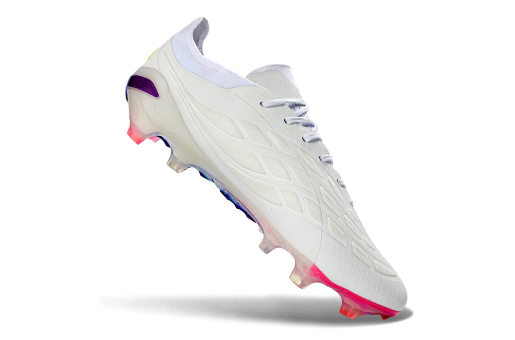 Chuteira Adidas Predator Elite 26 Campo FG - Branco/Rosa