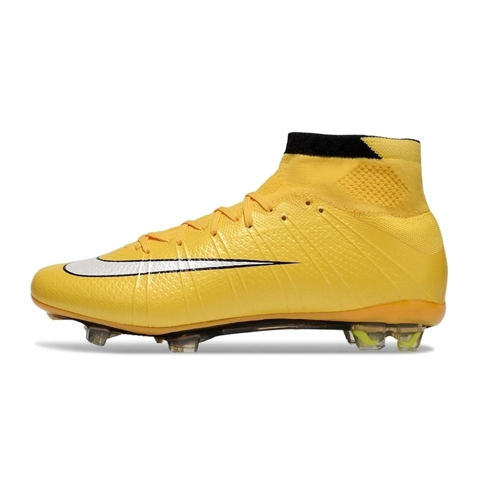 Chuteira Nike Mercurial Superfly 4 Elite Campo - Amarelo/Preto