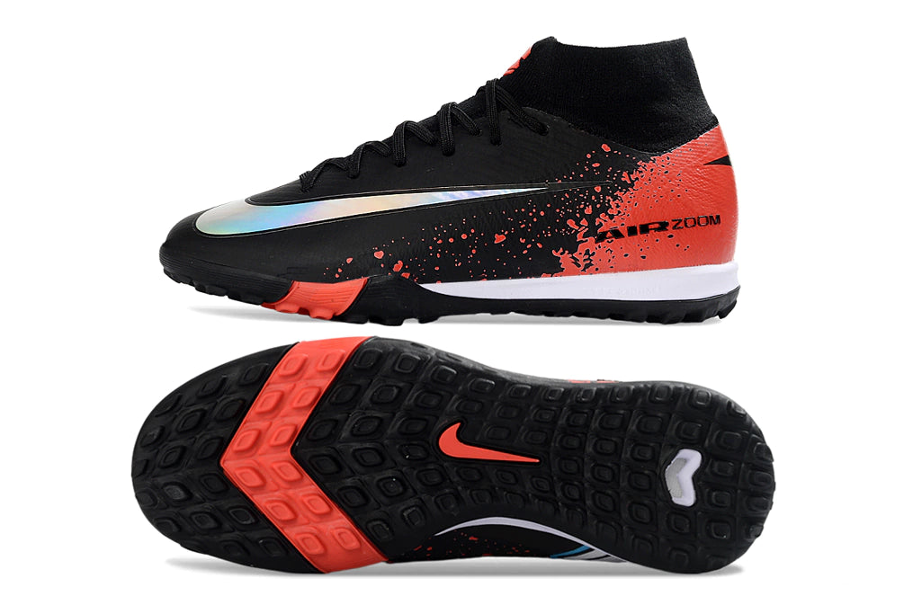 Chuteira Nike Mercurial Superfly 10 Elite Society - Preto/Vermelho