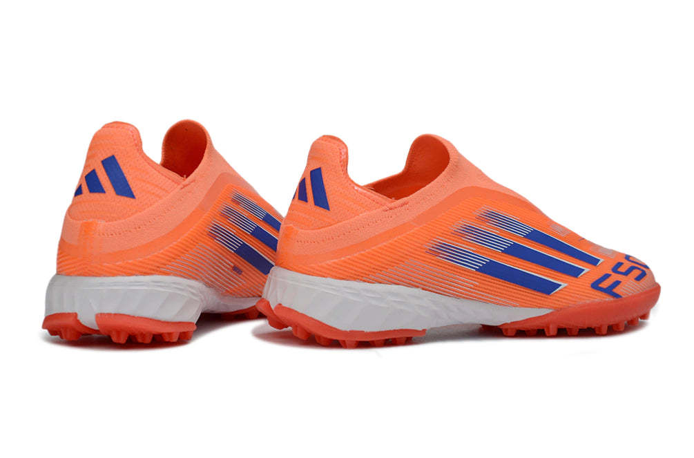 Chuteira Adidas F50 Pro Laceless Society "Coral Blaze"