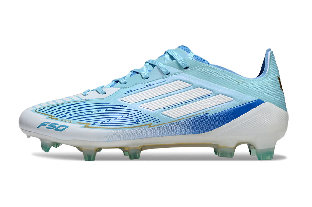 Chuteira Adidas F50 X Campo - Azul/Branco
