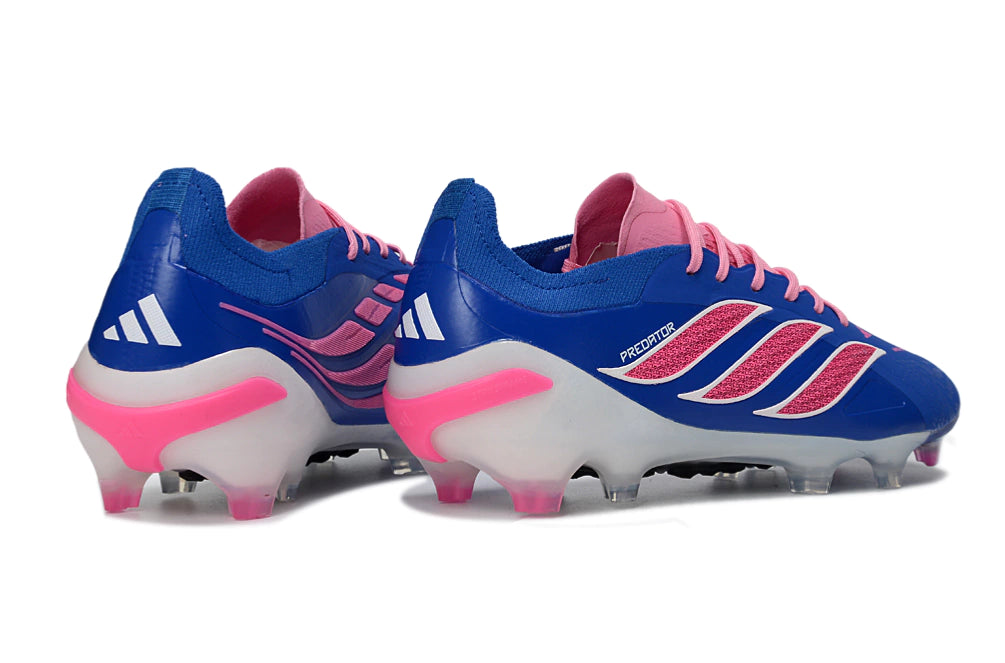 Chuteira Adidas Predator Elite 26 Campo FG - Azul/Rosa