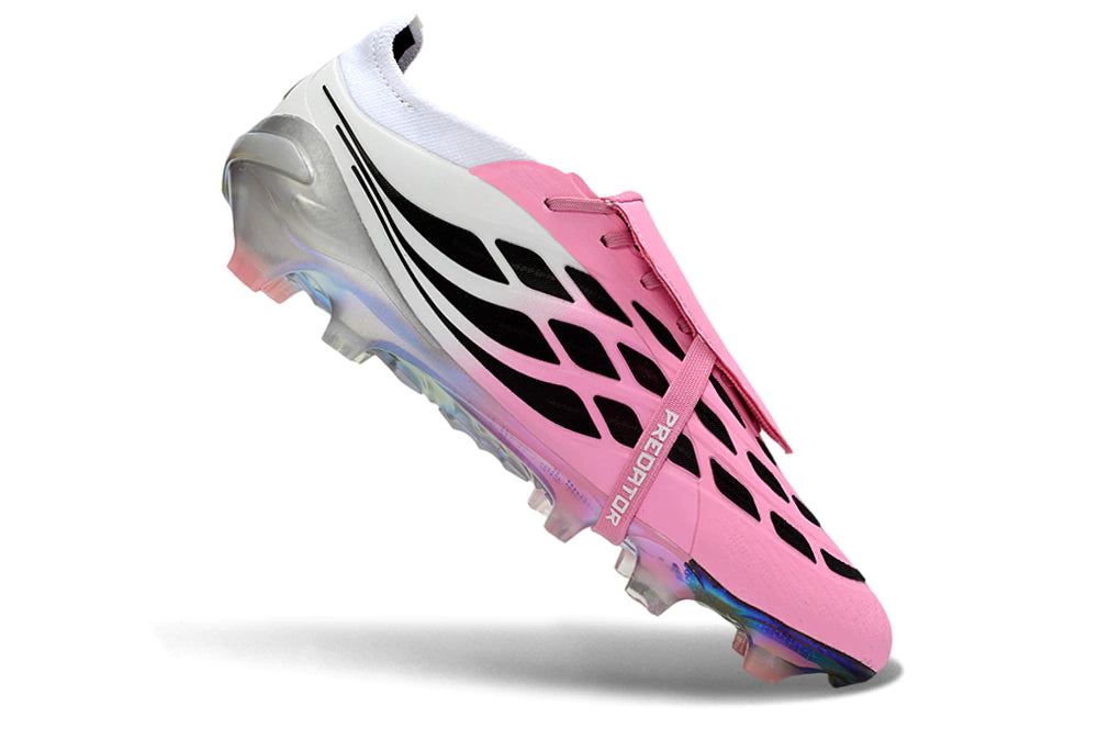 Chuteira Adidas Predator Tongue 26 Elite FG - Rosa
