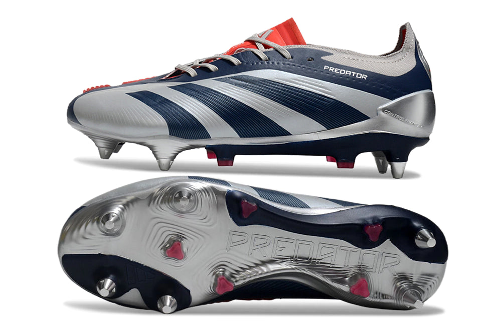 Chuteira Adidas Predator Elite SG - Laranja/Preto/Branco