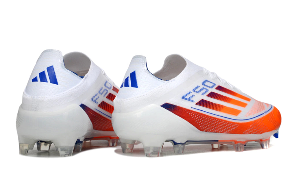 Chuteira Adidas F50 X Campo - Branco/Laranja