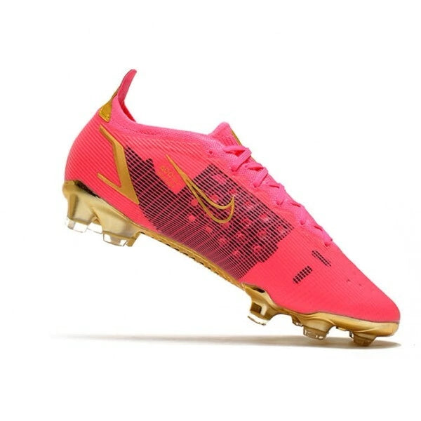Chuteira Nike Mercurial Vapor 14 Elite Campo FG - Rosa/Dourado