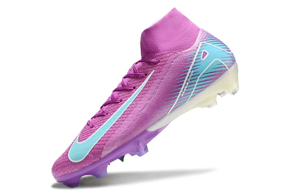 Chuteira Nike Air Zoom Mercurial Superfly 10 Elite - Rosa/Azul