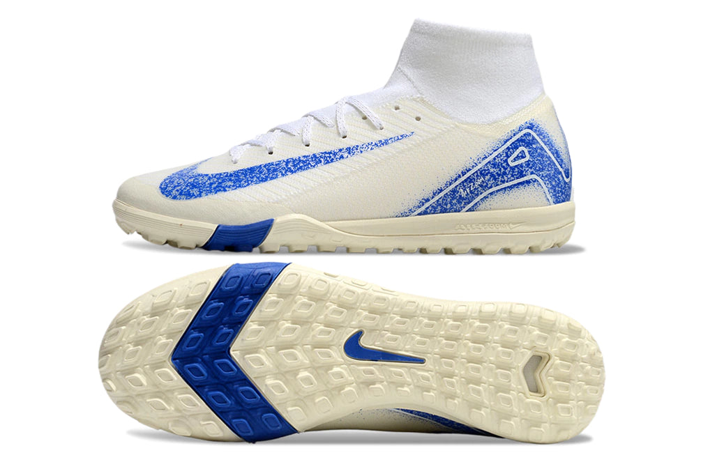 Chuteira Nike Mercurial Superfly 10 Elite Society - Branco/Azul