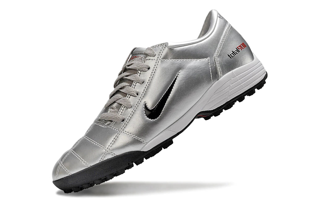 Chuteira Nike Total 90 Society - Prata/Preto/Vermelho