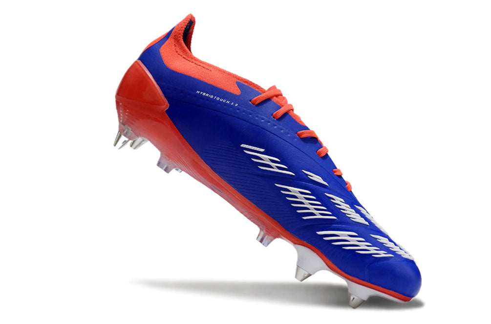 Chuteira Adidas Predator Elite SG - Azul/Laranja/Branco