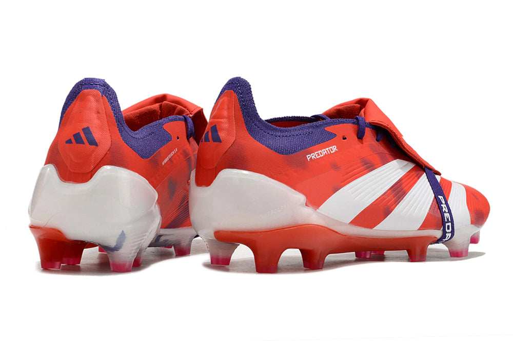 Chuteira Adidas Predstrike Elite Campo - Vermelho/Branco