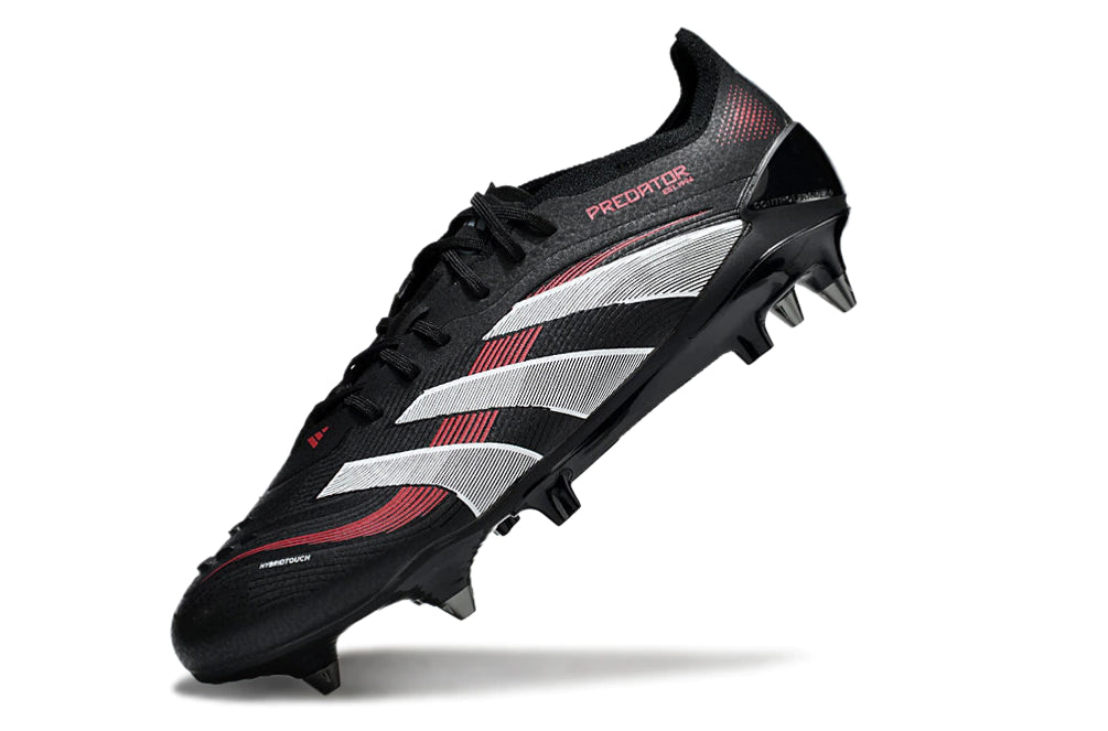 Chuteira Adidas Predator Elite SG - Preto/Branco/Vermelho