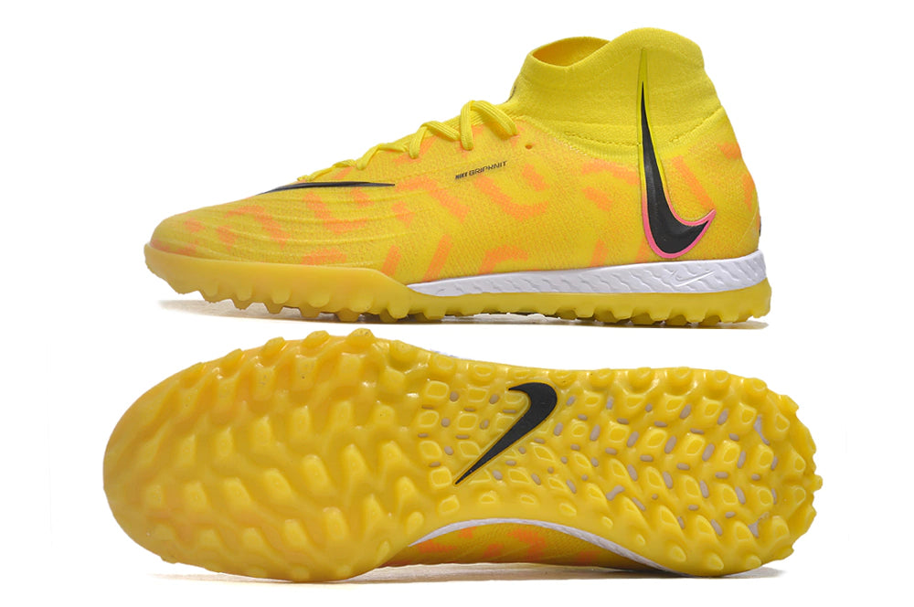 Chuteira Nike React Phantom Luna Elite Society - Amarelo/Preto