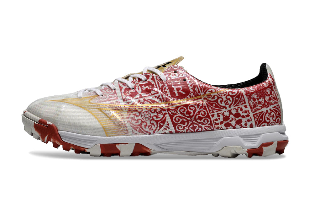Chuteira Mizuno Alpha Made in Japan Society - Vermelho/Branco