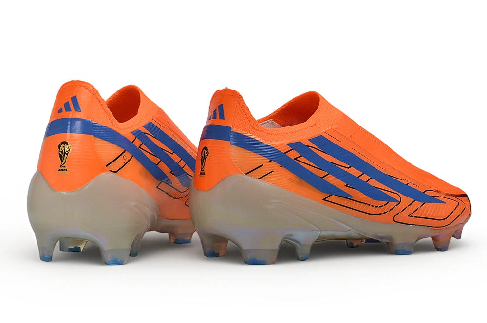 Chuteira Adidas F50 Hyperfast Laceless FG - Laranja