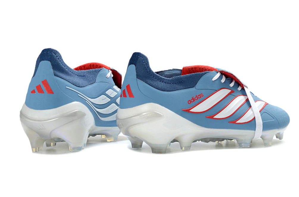 Chuteira Adidas Predator Tongue 26 Elite FG - Azul