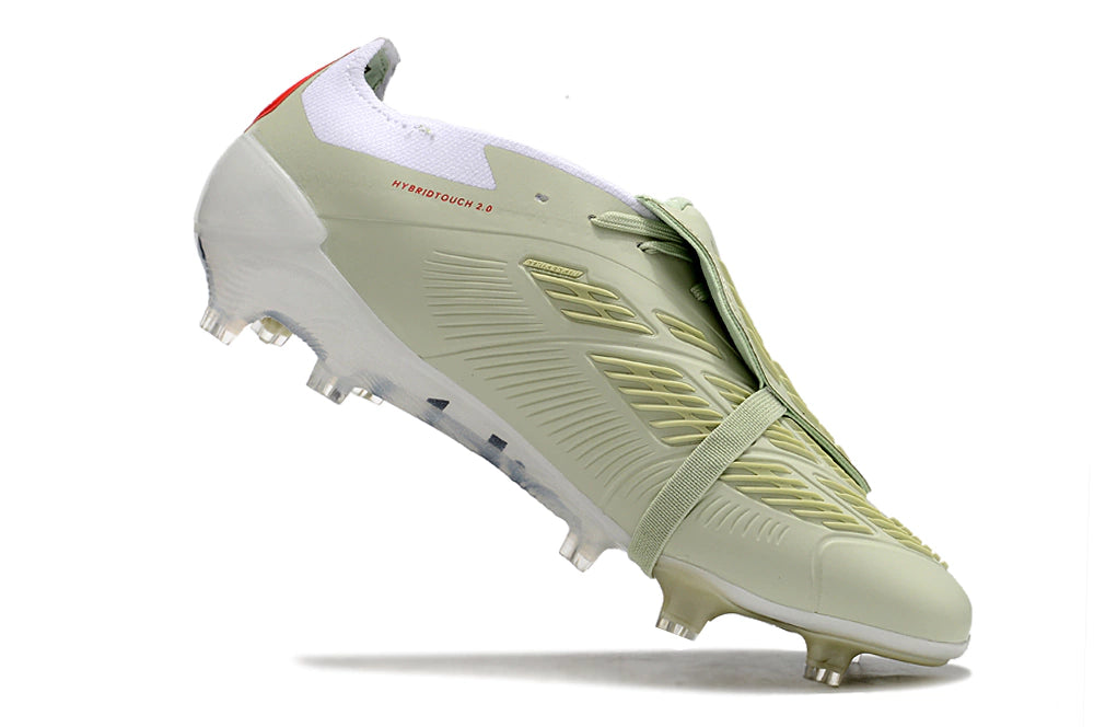 Chuteira Adidas Predator Elite Campo FG - Bege/Preto/Branco
