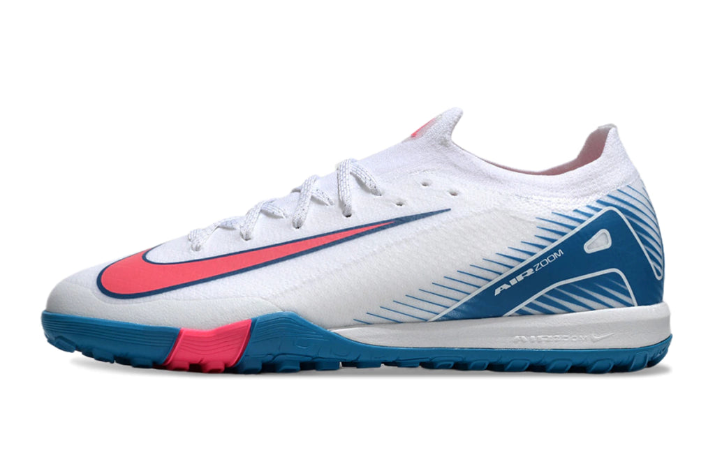 Chuteira Nike Mercurial Vapor 16 Elite Society - Branco/Azul/Rosa