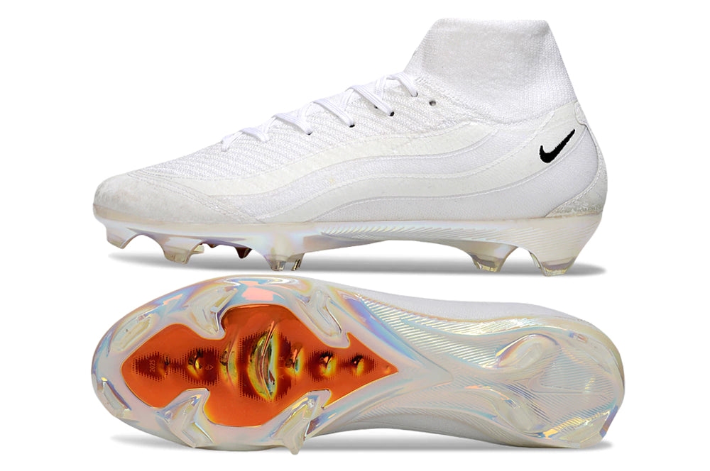 Chuteira Nike Air Zoom Mercurial Superfly 10 Elite Campo - Branco