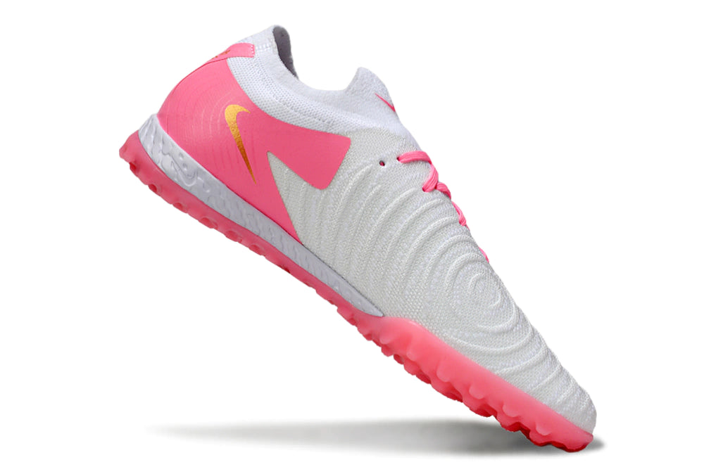 Chuteira Nike Phantom GX 2 Elite Society TF - Branco/Rosa