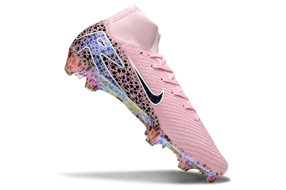 Chuteira Nike Air Zoom Mercurial Superfly 10 Elite Campo - Rosa/Preto