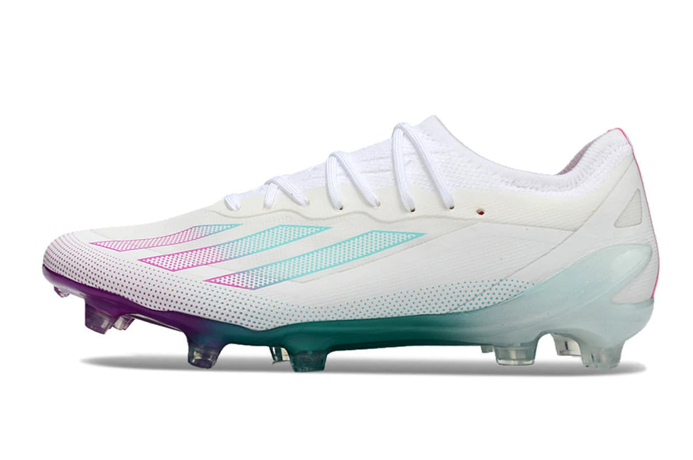 Chuteira Adidas X CrazyFast.1 FG - Brando/Azul/Roxo