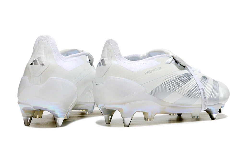 Chuteira Adidas Predator Elite Tongue SG - All White