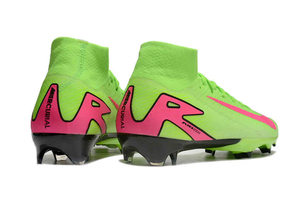Chuteira Nike Mercurial Superfly 10 Elite Campo - Verde/Preto/Rosa