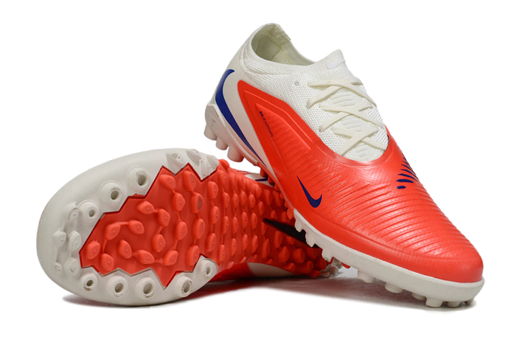 Chuteira Nike Phantom ReactX 6 Pro Society TF - Branco/Laranja