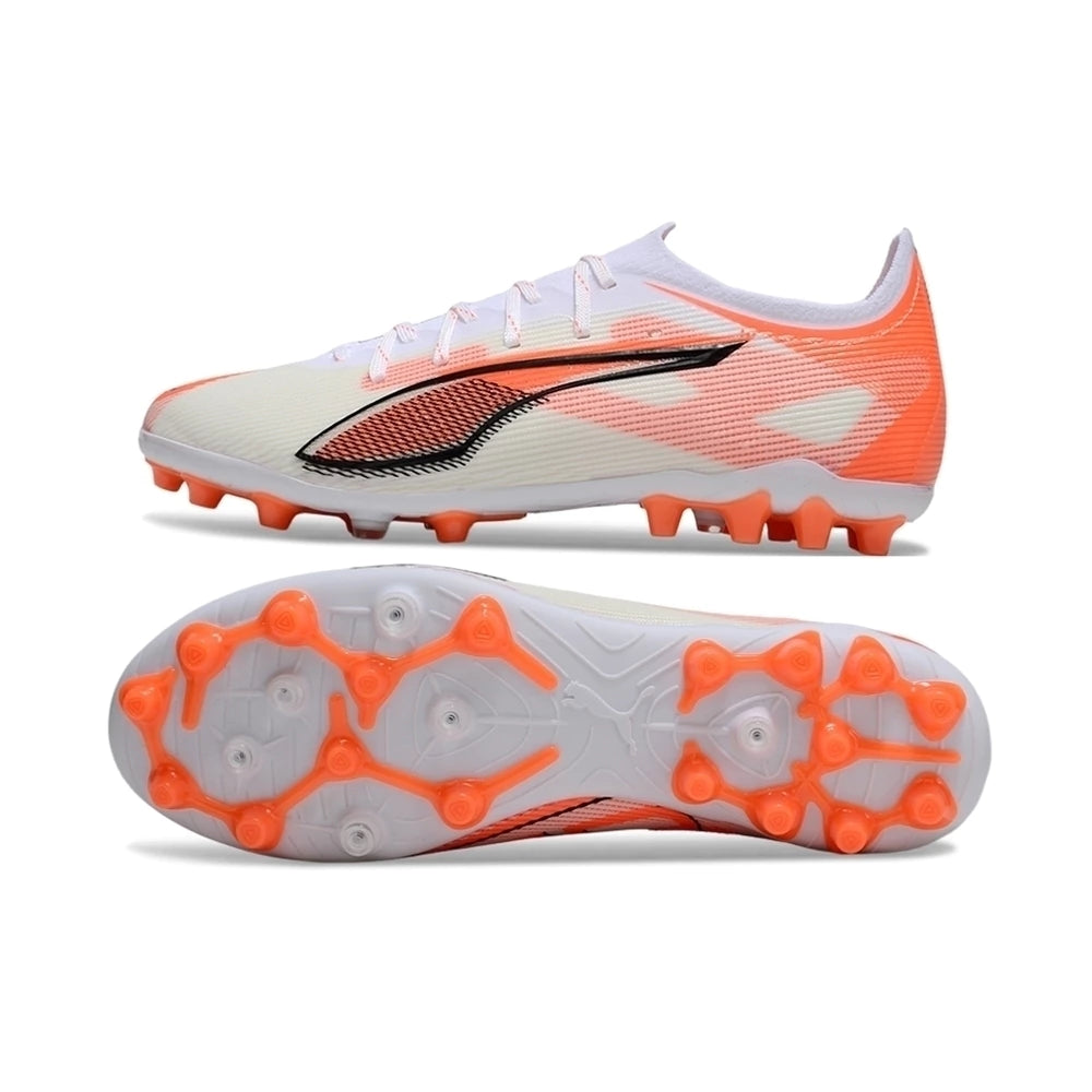Chuteira Puma Ultra 5 Ultimate MG - Branco/Laranja