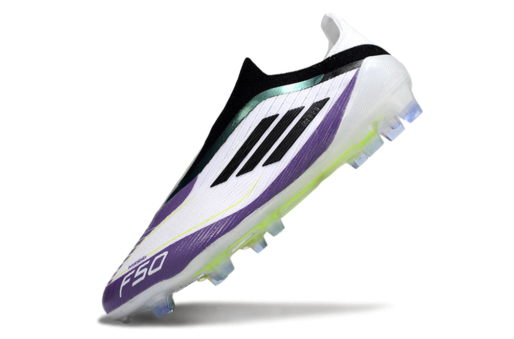 Chuteira Adidas F50 X Laceless Campo - Roxo/Branco
