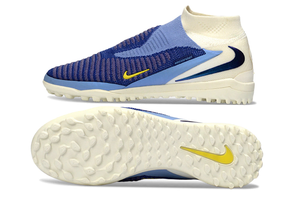 Chuteira Nike Phantom ReactX 6 Pro Botinha Society TF - Azul