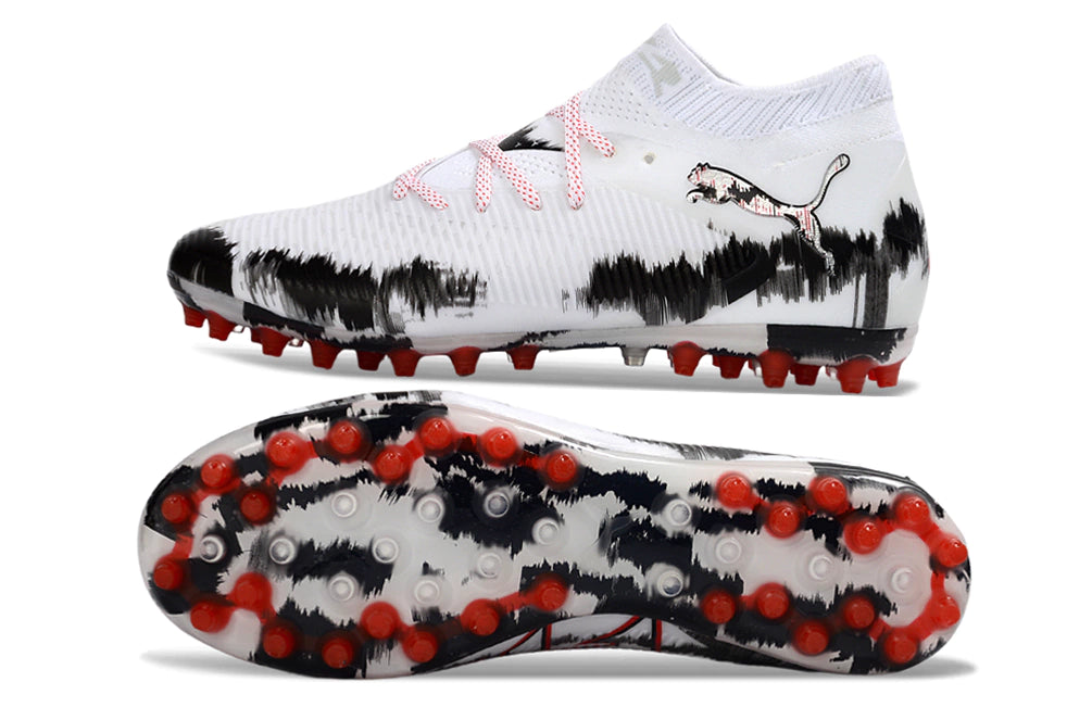 Chuteira Puma Future 8 Match MG - Branco/Preto