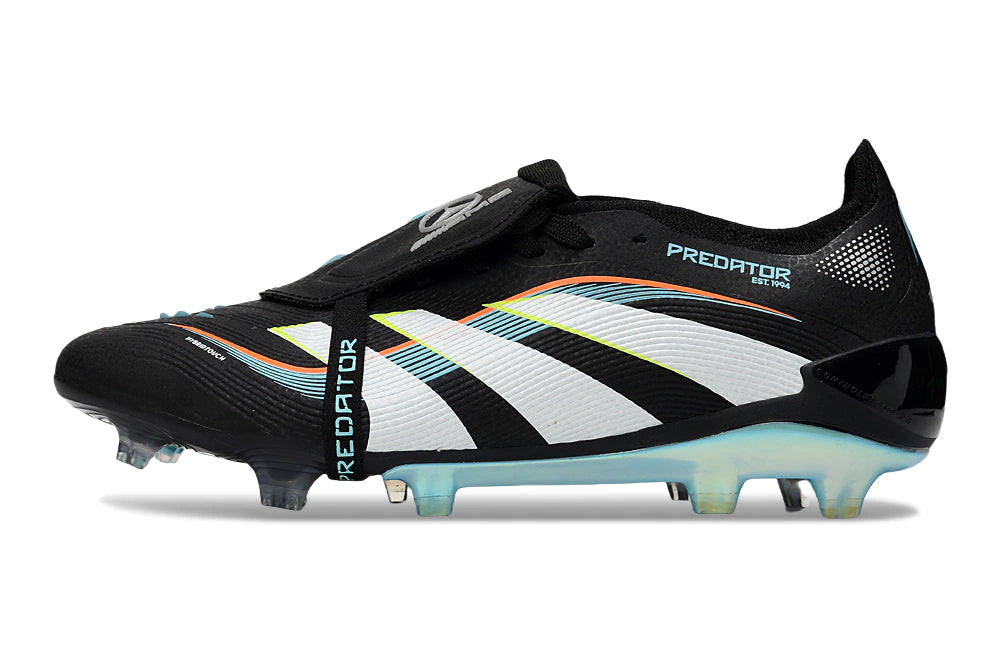 Chuteira Adidas Predator Elite Tongue 25 Campo FG - Preto/Azul