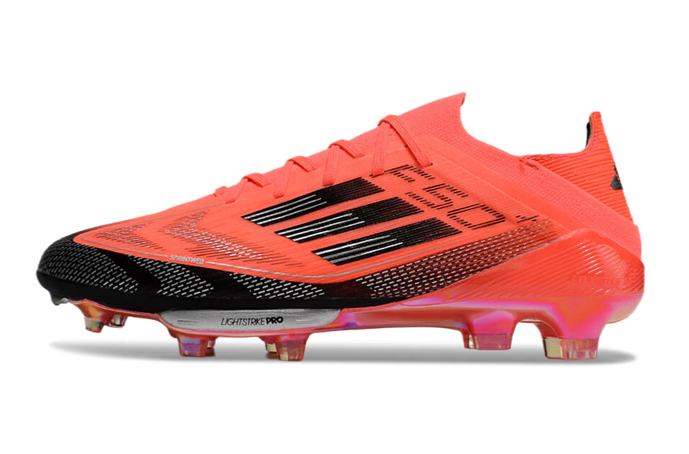 Chuteira Adidas F50.1 Elite Campo - Preto/Laranja