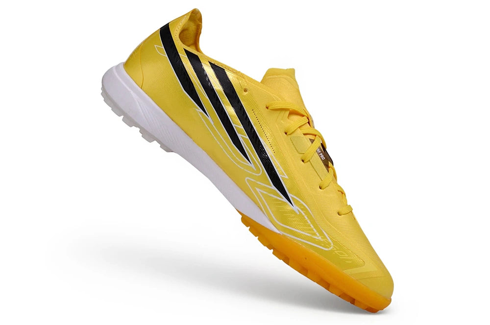 Chuteira Adidas F50 HyperFast TF - Dourada