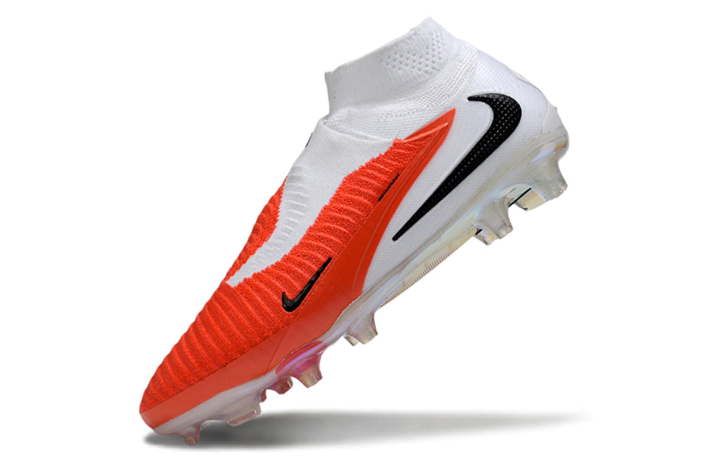 Chuteira Nike Phantom 6 Elite Botinha Campo - Laranja/Branco