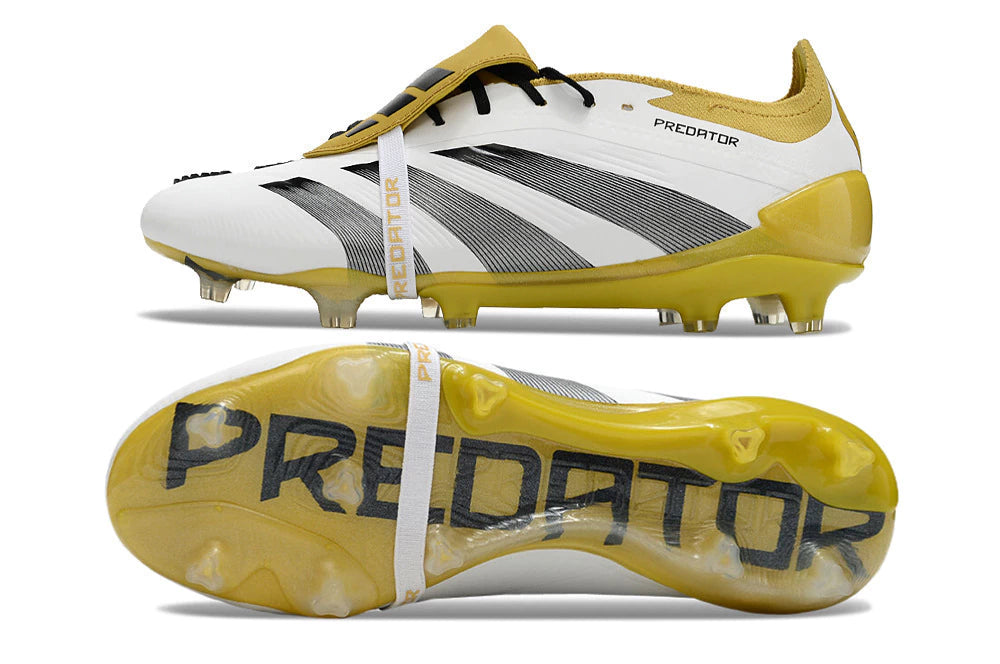Chuteira Adidas Predstrike Elite Campo - Branco/Preto