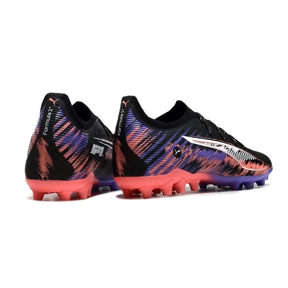 Chuteira Puma Ultra 5 Ultimate MG - Preto/Roxo/Rosa