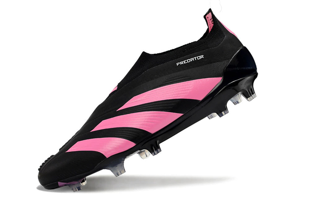 Chuteira Adidas Predstrike Elite Laceless Campo - Preto/Rosa