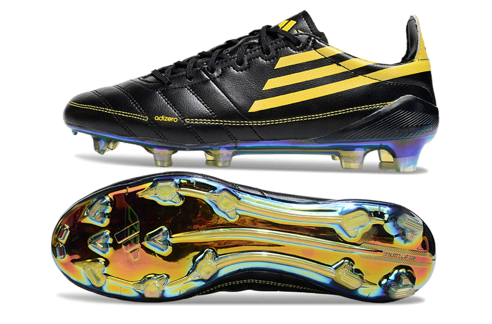 Chuteira Adidas F50 X Campo - Preto/Dourado